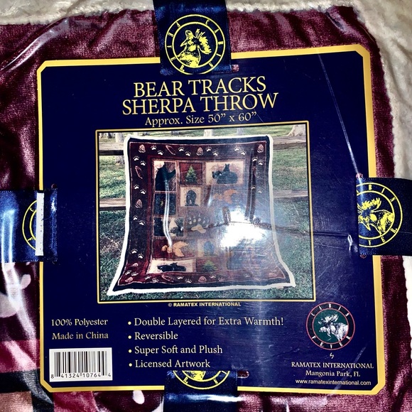 Sherpa silk touch blanket 100% polyester (5 left in stock) - Picture 4 of 5